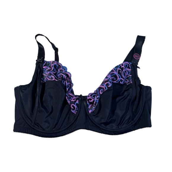 Addition Elle Black Lace Underwire Bra Size 42DD NWT Brand New - Picture 1 of 9